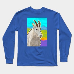 CANDID CRITTERS Mountain Goat Long Sleeve T-Shirt